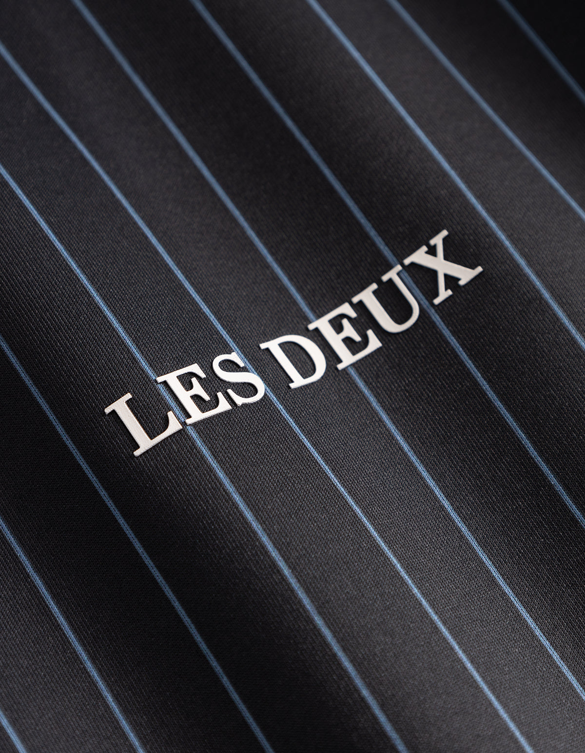 Les Deux Ballier Pinstripe Jacket Raven Grey