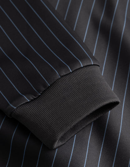 Les Deux Ballier Pinstripe Jacket Raven Grey