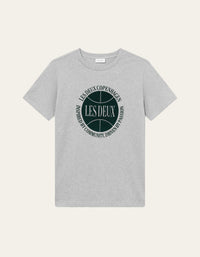 Les Deux Ben Basketball T-Shirt Light Grey Melange
