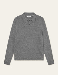 Les Deux Billy Mouliné Knitted Polo Black