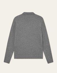 Les Deux Billy Mouliné Knitted Polo Black