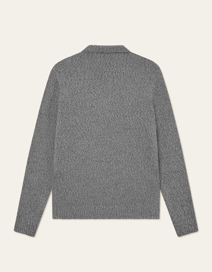 Les Deux Billy Mouliné Knitted Polo Black