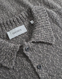 Les Deux Billy Mouliné Knitted Polo Black