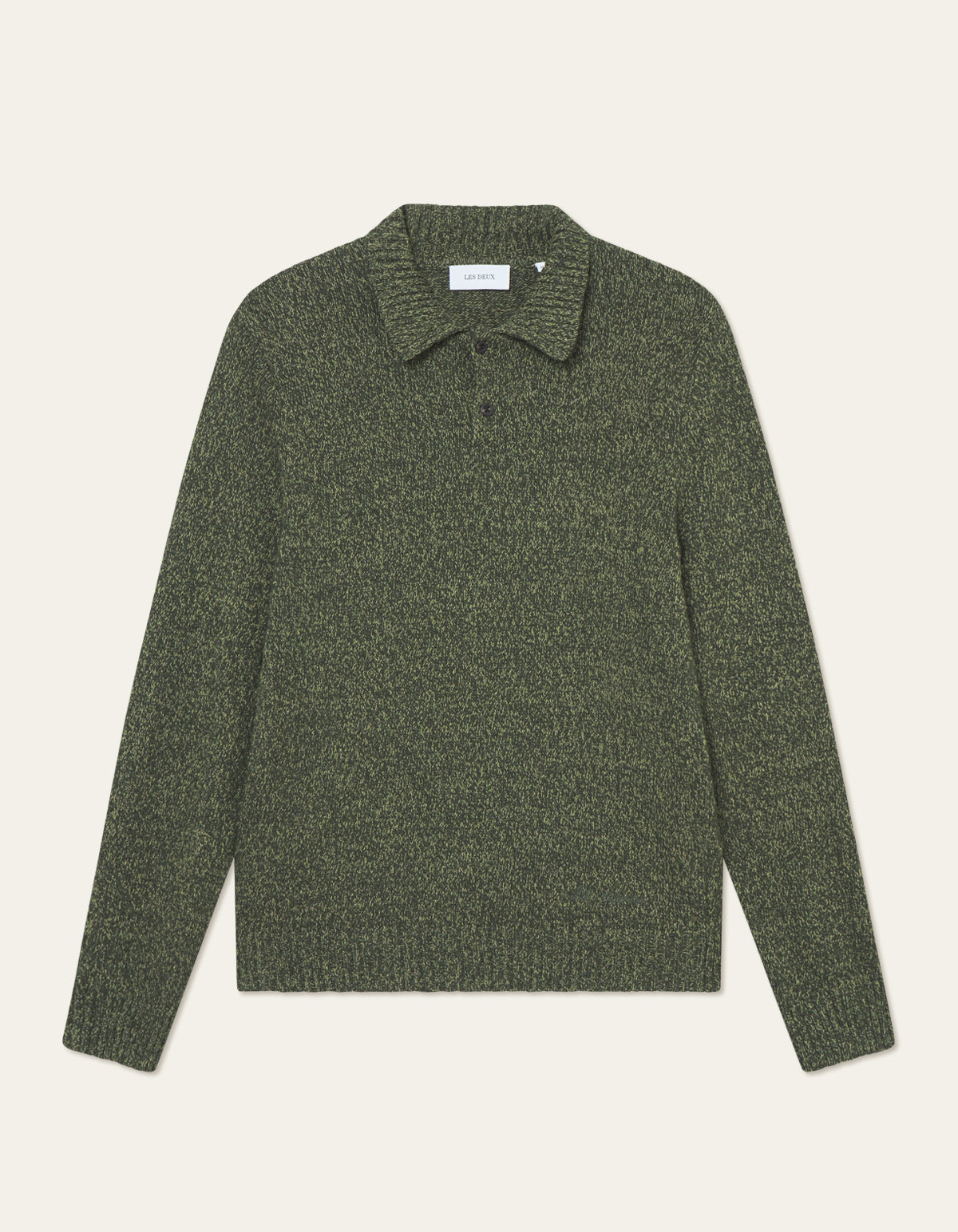 Les Deux Billy Mouliné Knitted Polo Woodbine