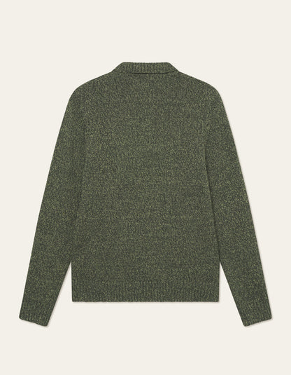 Les Deux Billy Mouliné Knitted Polo Woodbine