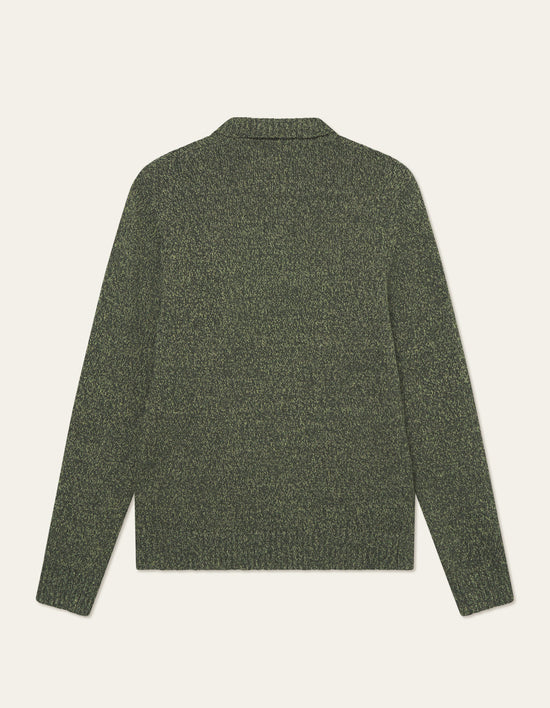 Les Deux Billy Mouliné Knitted Polo Woodbine