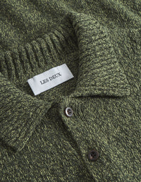 Les Deux Billy Mouliné Knitted Polo Woodbine