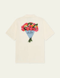 Les Deux Bouquet Knitted SS Shirt Eggnog White