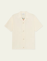 Les Deux Bouquet Knitted SS Shirt Eggnog White