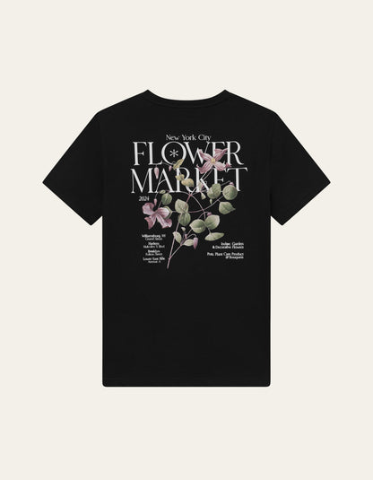 Les Deux Brady Flowermarket T-Shirt Black