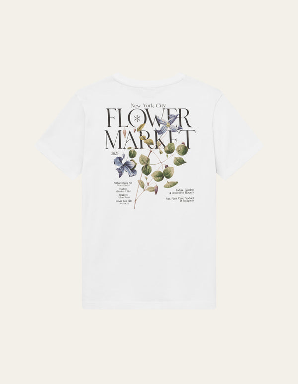 Les Deux Brady Flowermarket T-Shirt White