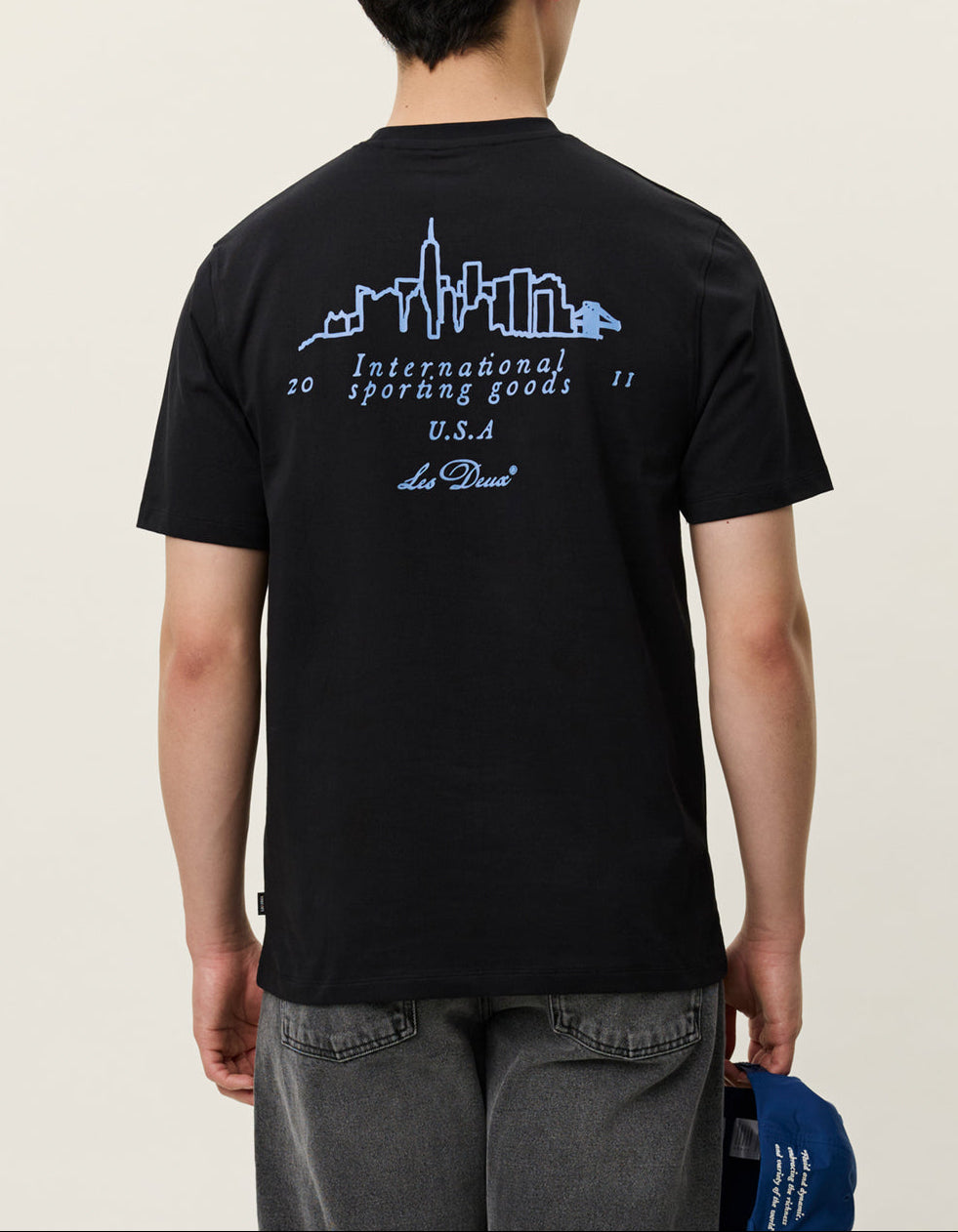 Les Deux Brady Skyline T-Shirt Black