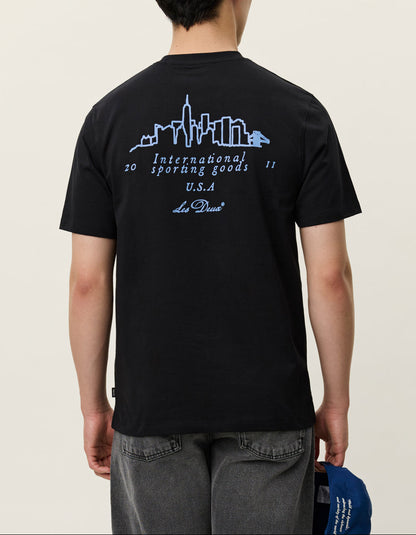 Les Deux Brady Skyline T-Shirt Black