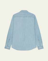 Les Deux CHAMBRAY SHIRT Light Blue Wash