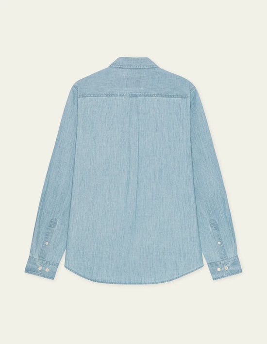 Les Deux CHAMBRAY SHIRT Light Blue Wash