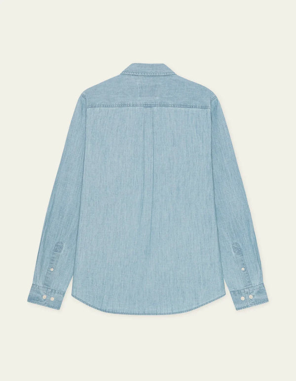 Les Deux CHAMBRAY SHIRT Light Blue Wash