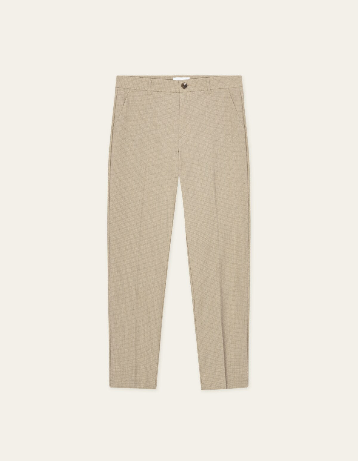 Les Deux COMO REG MINI CHECK PANT PANTS Dark Sand