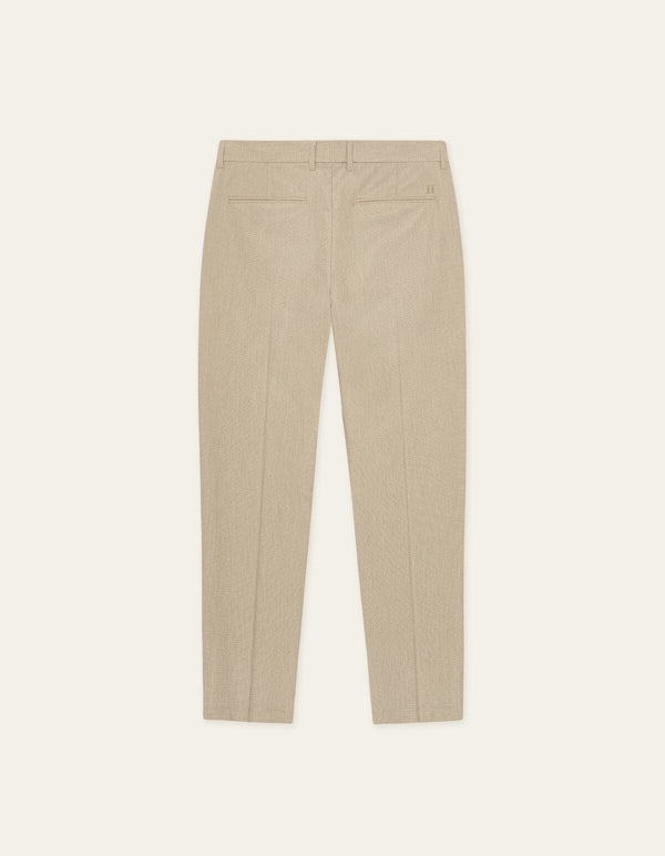 Les Deux COMO REG MINI CHECK PANT PANTS Dark Sand