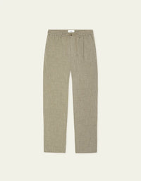 Les Deux COMO TAPERED SUIT PANTS Dark Sand Melange