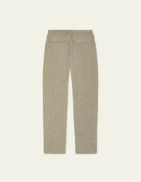 Les Deux COMO TAPERED SUIT PANTS Dark Sand Melange
