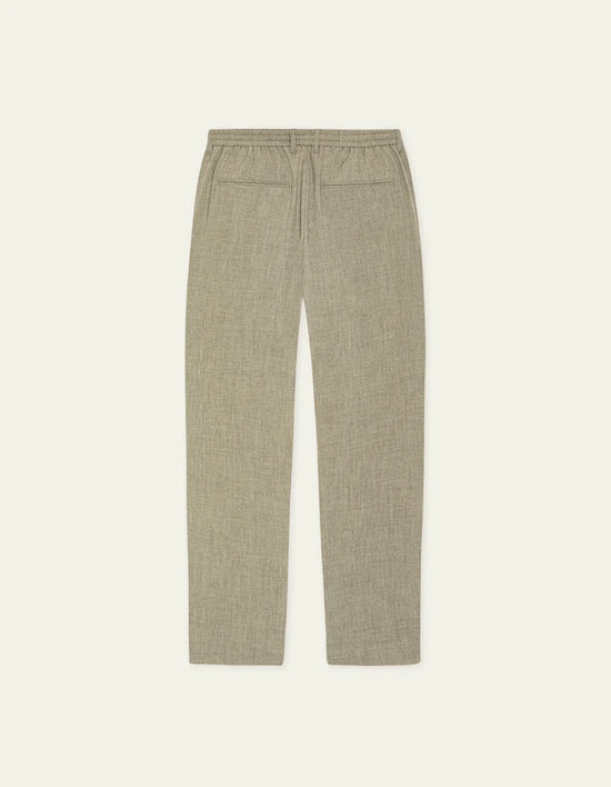 Les Deux COMO TAPERED SUIT PANTS Dark Sand Melange