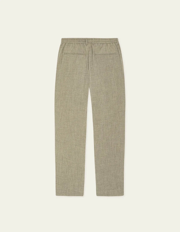 Les Deux COMO TAPERED SUIT PANTS Dark Sand Melange