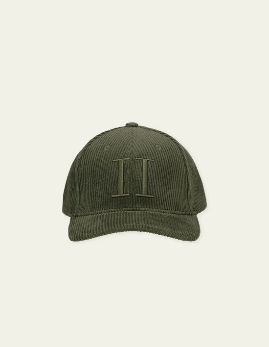 Les Deux CORE CORDUROY BASEBALL CAP Duffel Bag Green — Les Deux