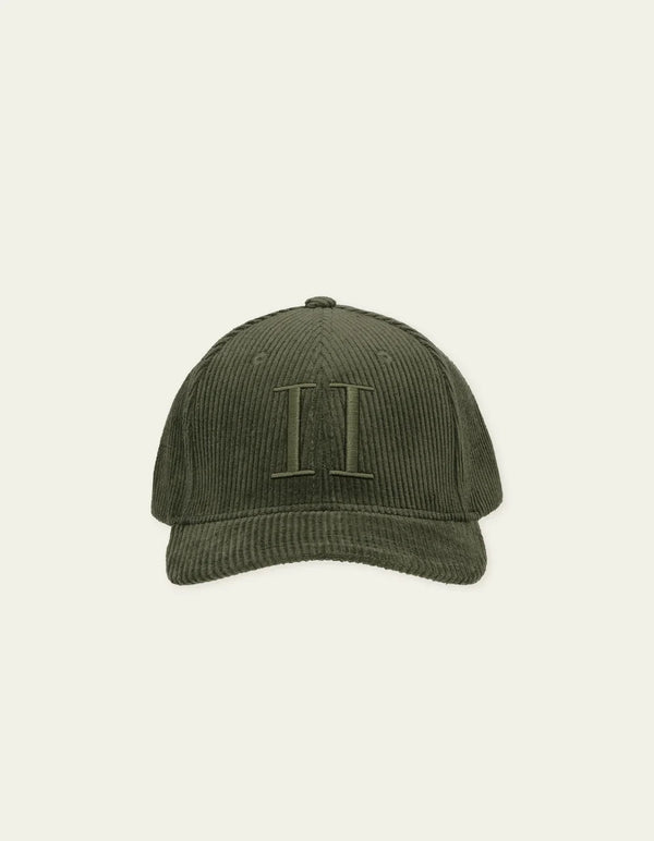 Les Deux CORE CORDUROY BASEBALL CAP Duffel Bag Green — Les Deux