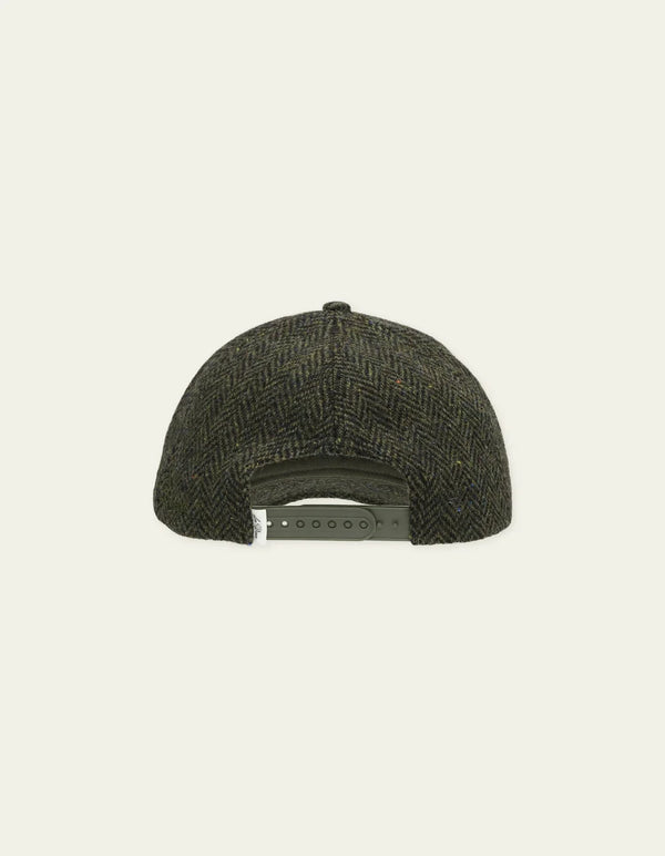 Les Deux CORE HERRINGBONE BASEBALL CAP Rifle Green