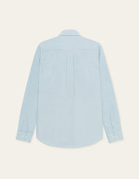 Les Deux COTTON LINEN L/S SHIRT Skyway Blue