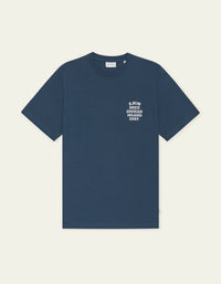 Les Deux Ceramic T-Shirt Dark Denim Blue
