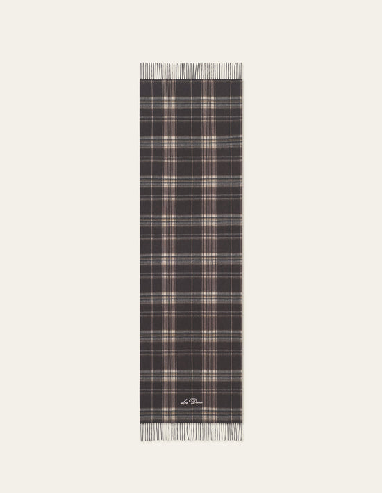 Les Deux Check Wool Scarf Delicioso