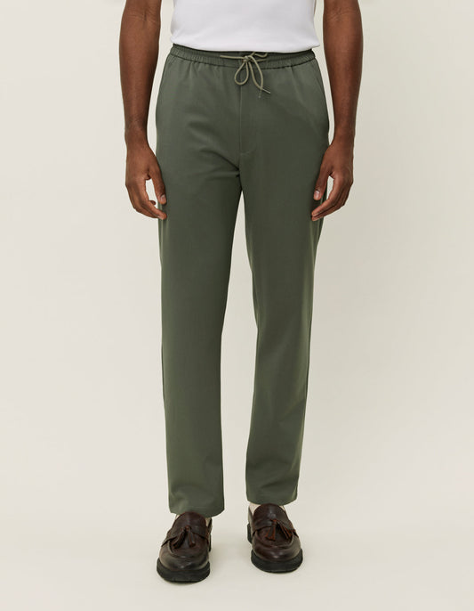 Les Deux Como Light Tapered Pants Forest Green