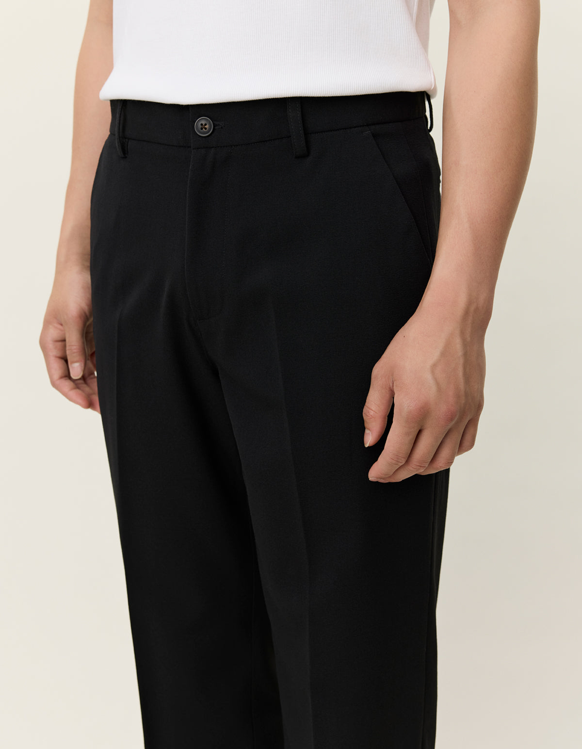 Les Deux Como Light Twill Slacks Black