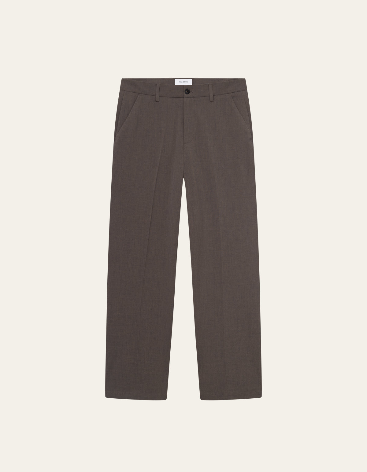 Les Deux Como Light Twill Slacks Mountain Grey Brown
