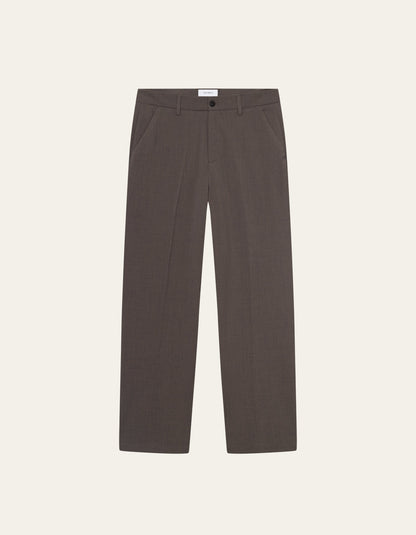 Les Deux Como Light Twill Slacks Mountain Grey Brown
