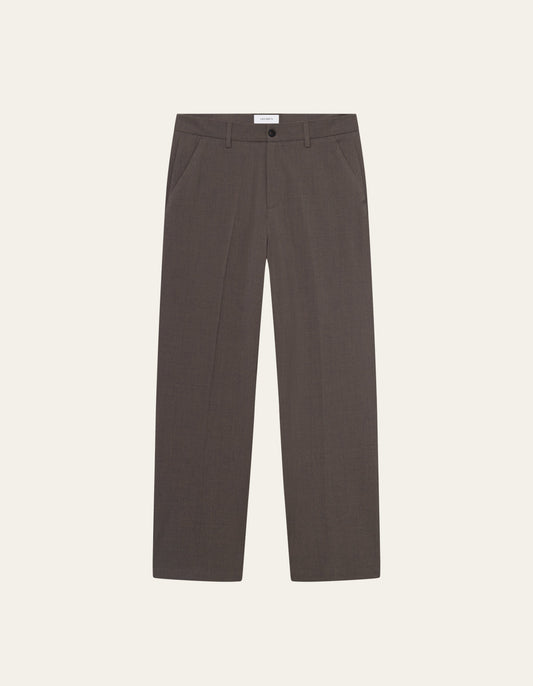 Les Deux Como Light Twill Slacks Mountain Grey Brown