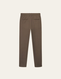 Les Deux Como Reg Houndstooth Suit Pants Teak Brown
