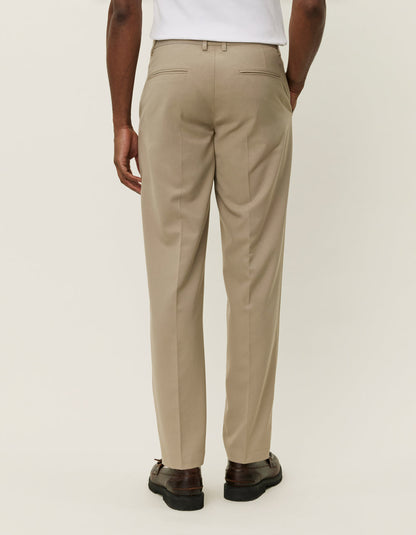 Les Deux Como Reg Solid Suit Pants Dark Sand