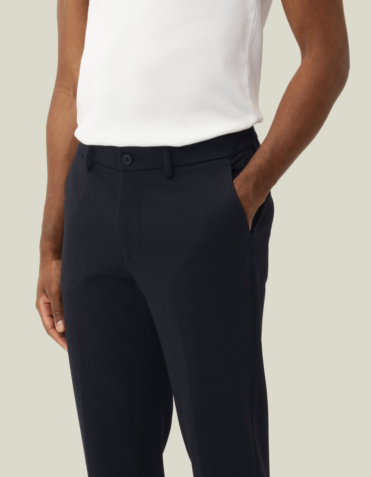 Les Deux Como Reg Suit Pants Dark Navy