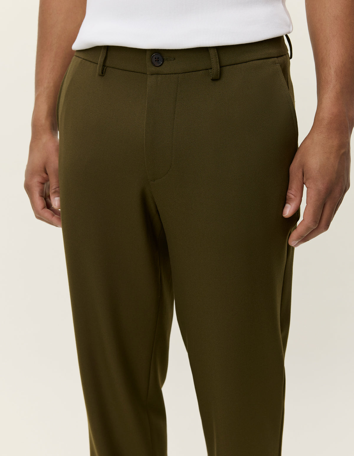 Les Deux Como Reg Suit Pants Military Olive