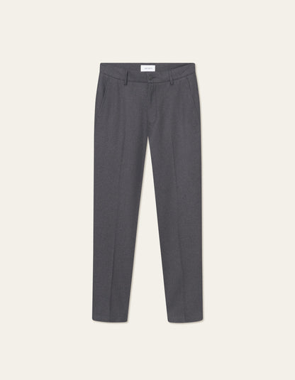 Les Deux Como Reg Wool Suit Pants Asphalt