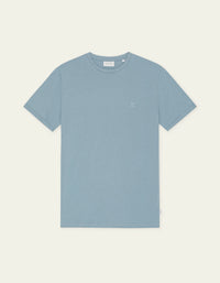 Les Deux Core Contrast T-Shirt Faded Denim Blue