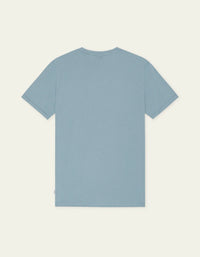 Les Deux Core Contrast T-Shirt Faded Denim Blue