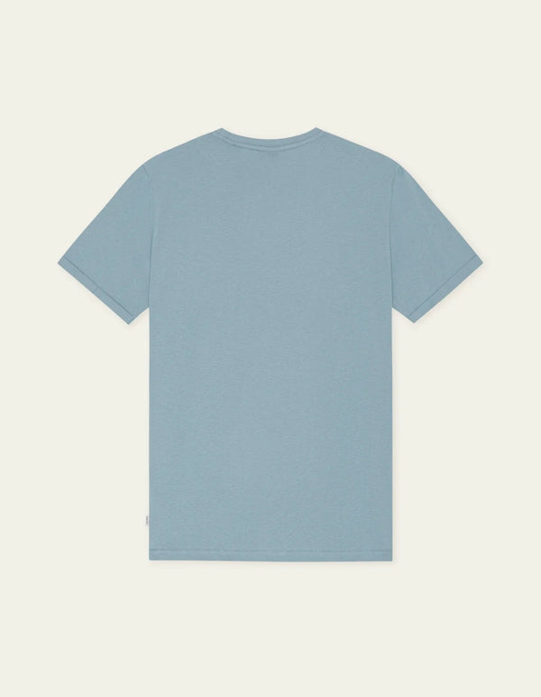 Les Deux Core Contrast T-Shirt Faded Denim Blue