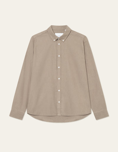 Les Deux Desert Reg Shirt Lead Grey — Les Deux