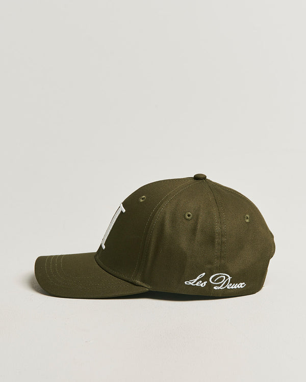 Les Deux ENCORE ORGANIC BASEBALL CAP Olive