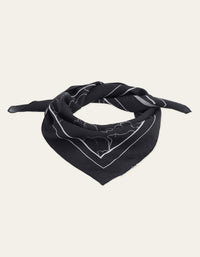 Les Deux FLOWER NECKERCHIEF Black