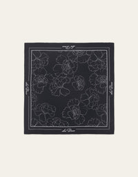 Les Deux FLOWER NECKERCHIEF Black