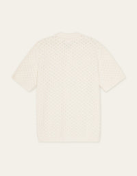 Les Deux GESPERTUS KNITTED S/S SHIRT Eggnog White